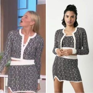 NWOT Sin­cere­ly Jules for Bandi­er Calla Jacquard Skirt and Top Size S